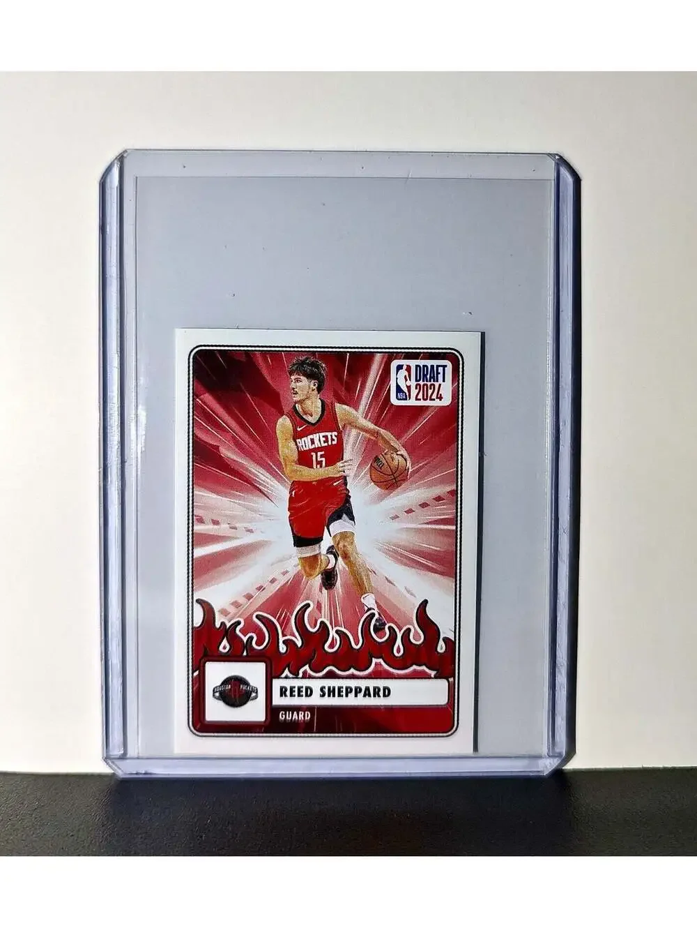 Reed Sheppard Rookie Draft 2024-25 Panini NBA #81 Sticker Card Houston Rockets